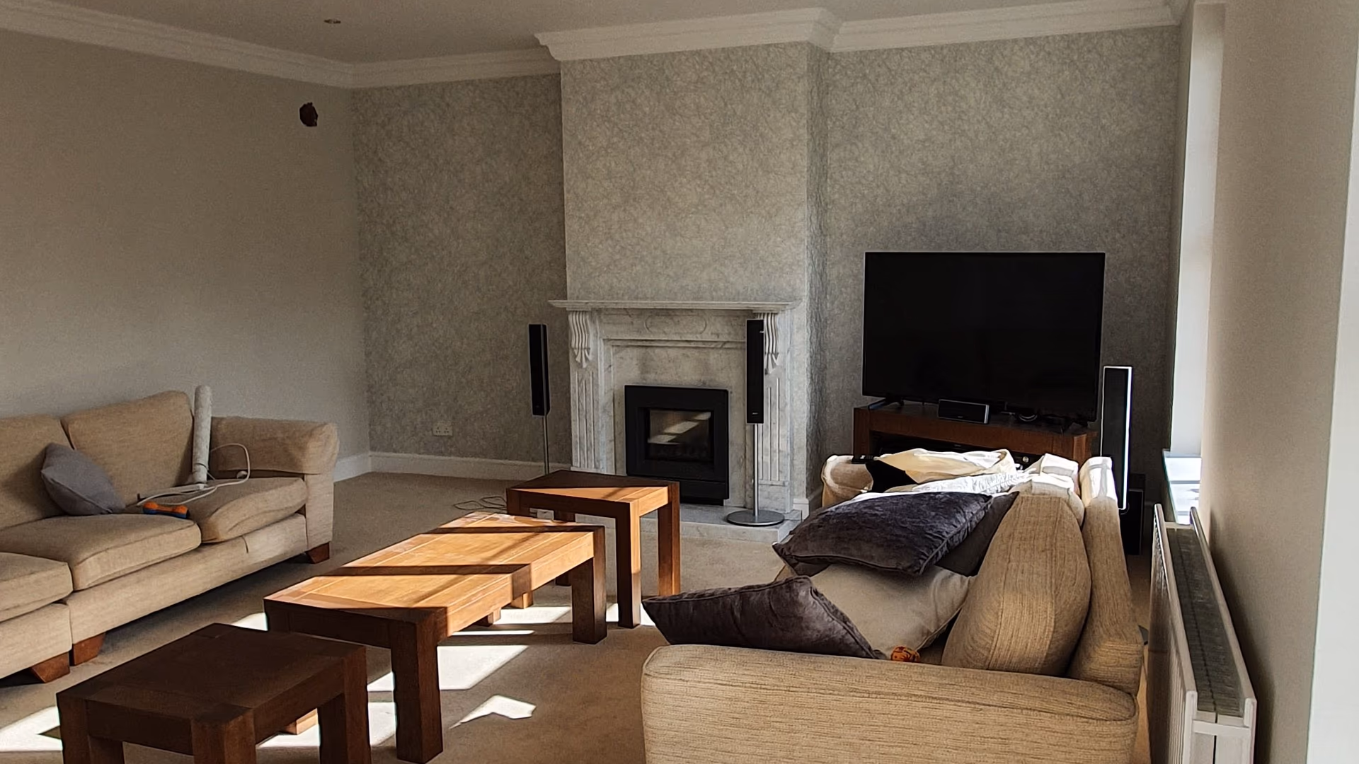 Freshly decorated living room in a Dublin home