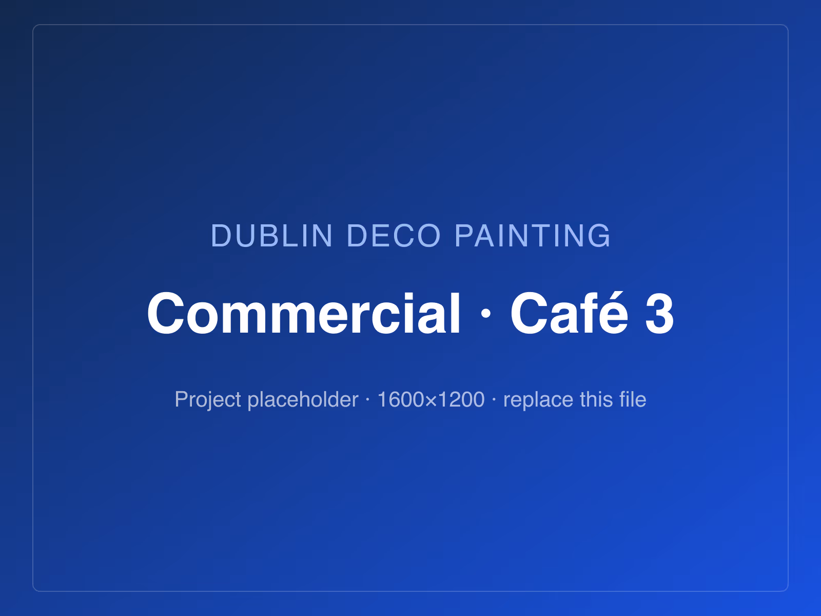Commercial repaint of a café interior in Dublin — image 3 of 3
