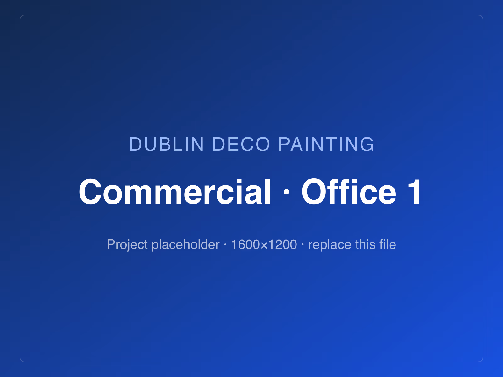Commercial office repaint in Sandyford, Dublin