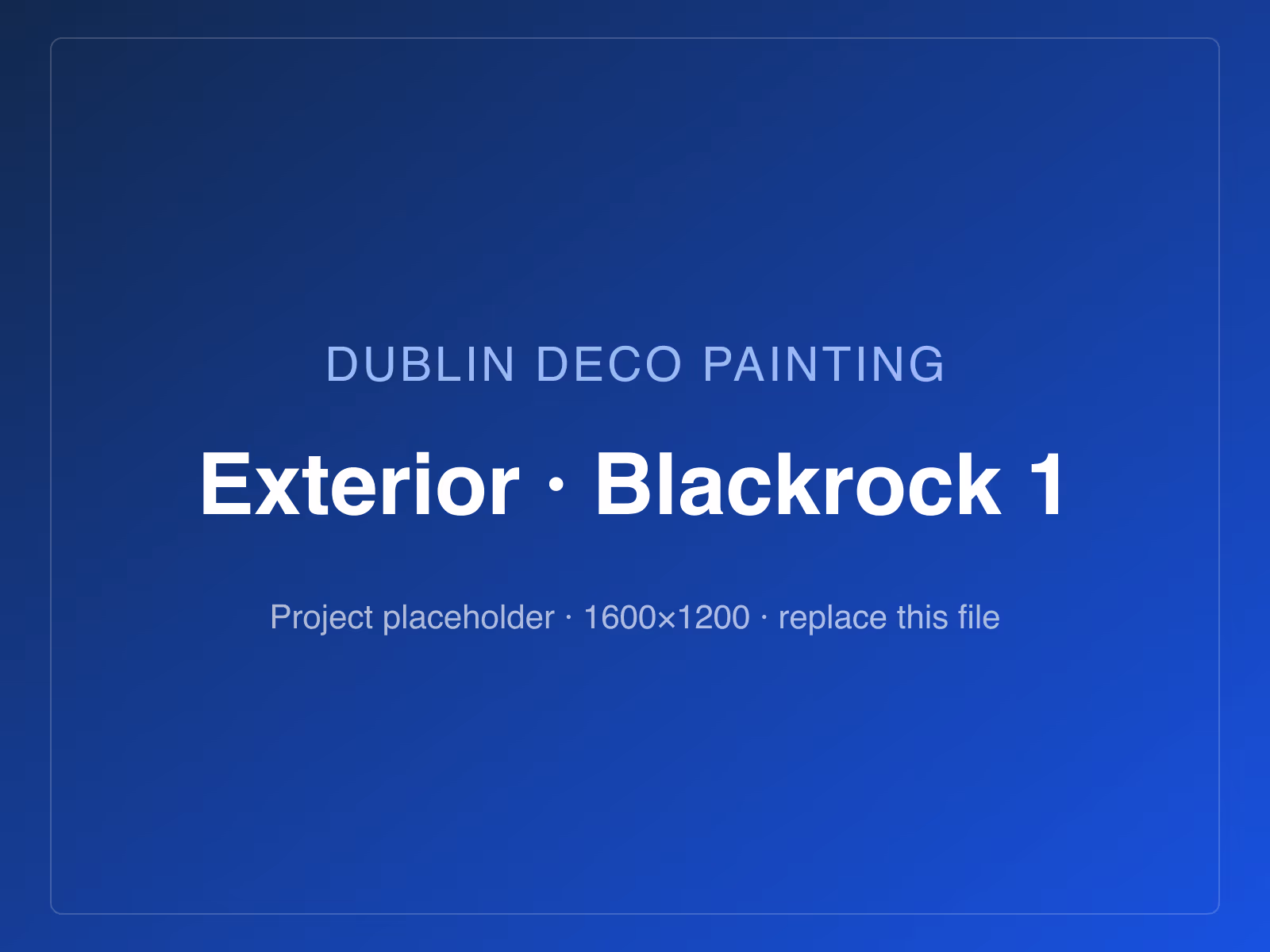 Exterior render and front door painting in Blackrock, Dublin